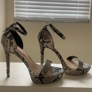 ALDO snakeskin heels